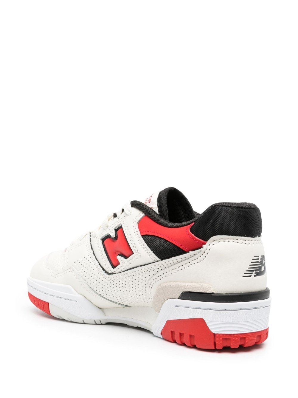 New Balance Premium Leather Sneakers Round Toe In White