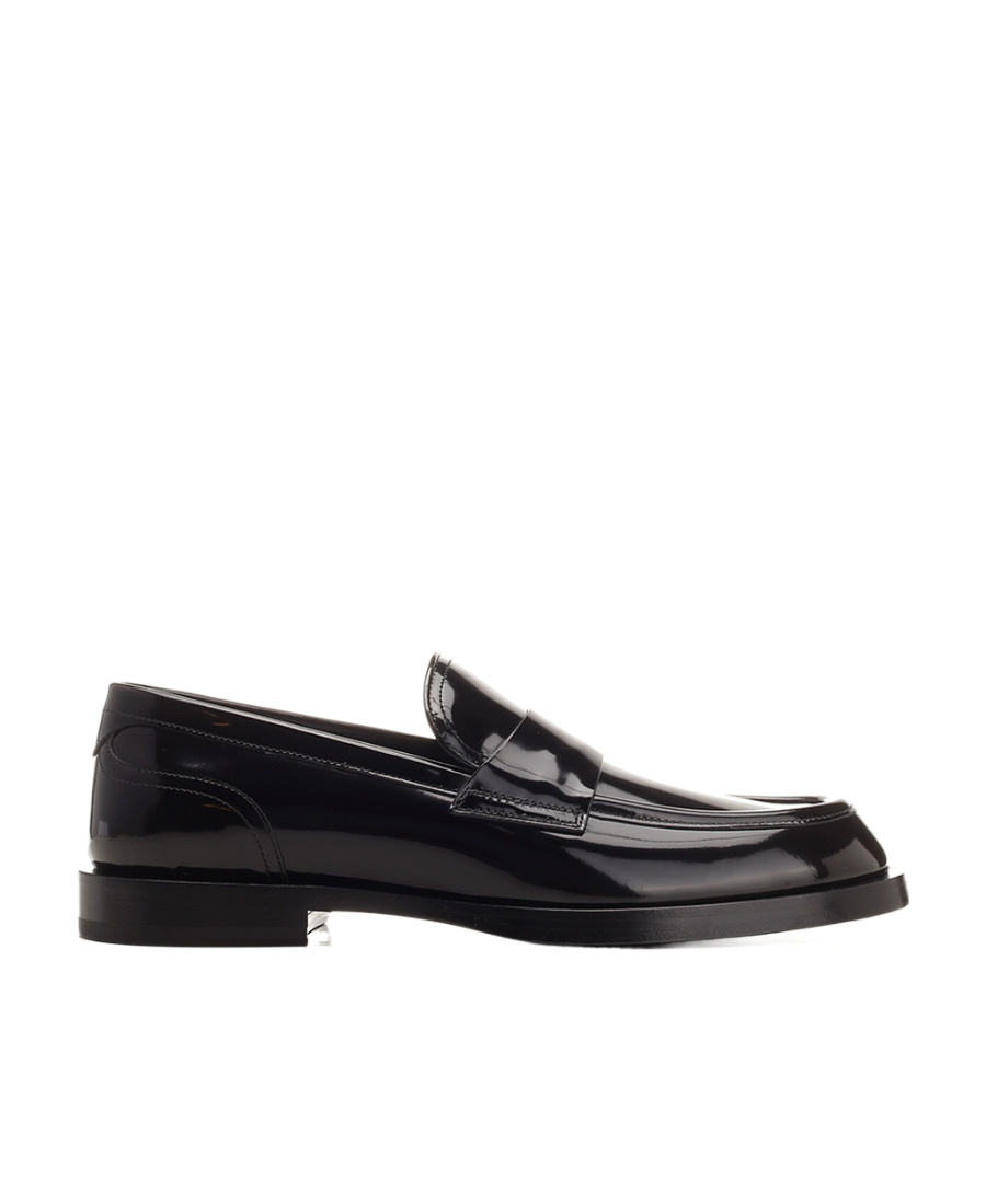 Dolce & Gabbana Polished Calfskin Loafers In Black