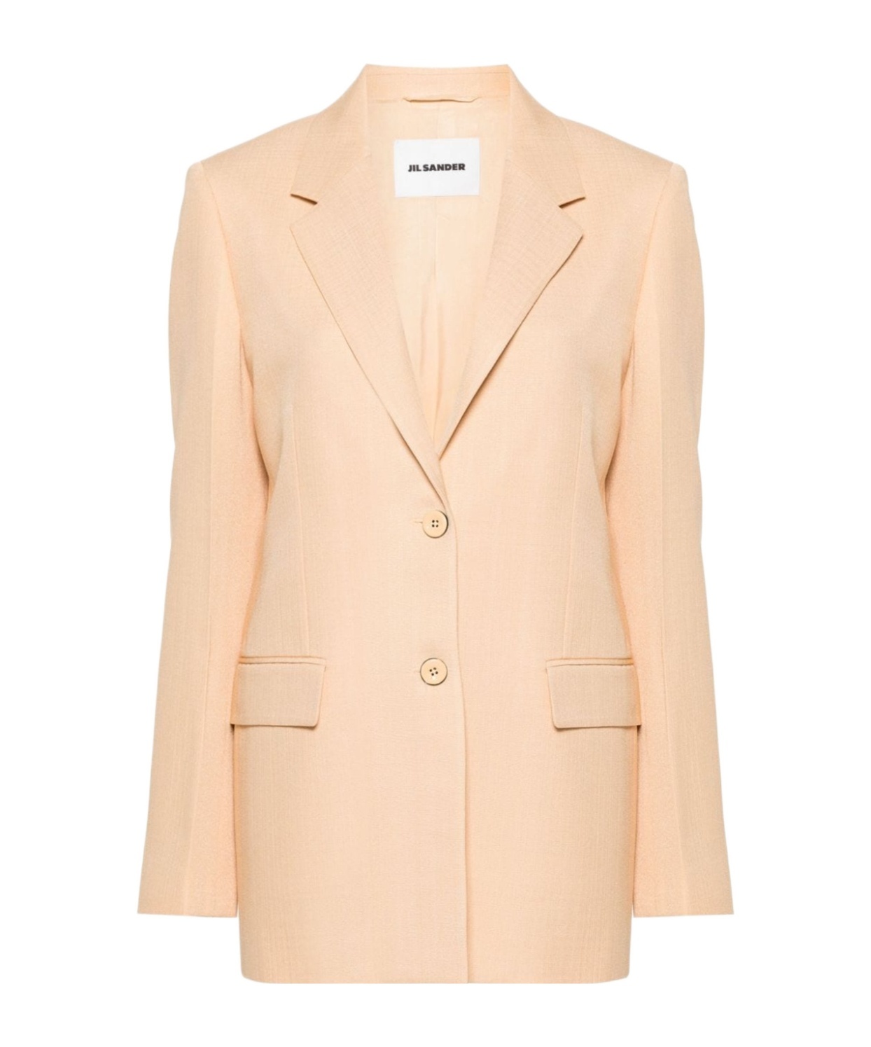 Jil Sander Single-breasted Blazer In Nude