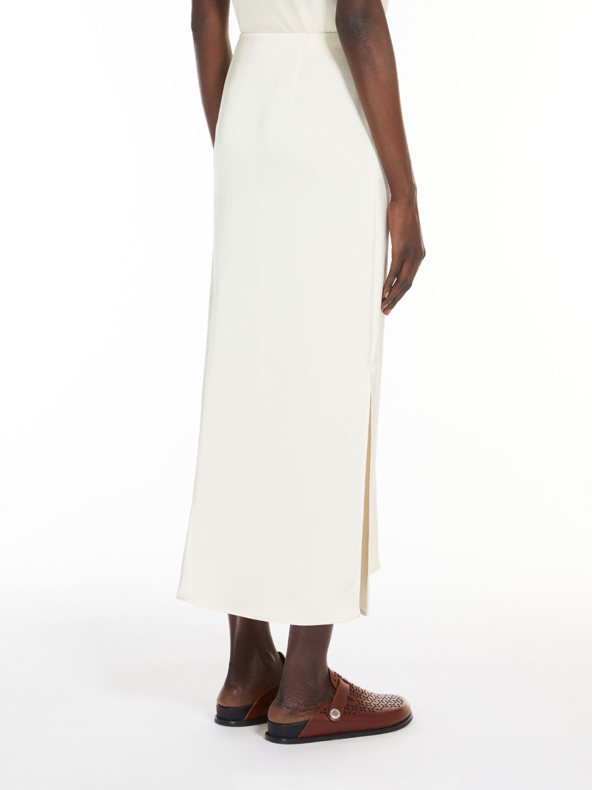 Weekend Max Mara Pleated Skirts In White