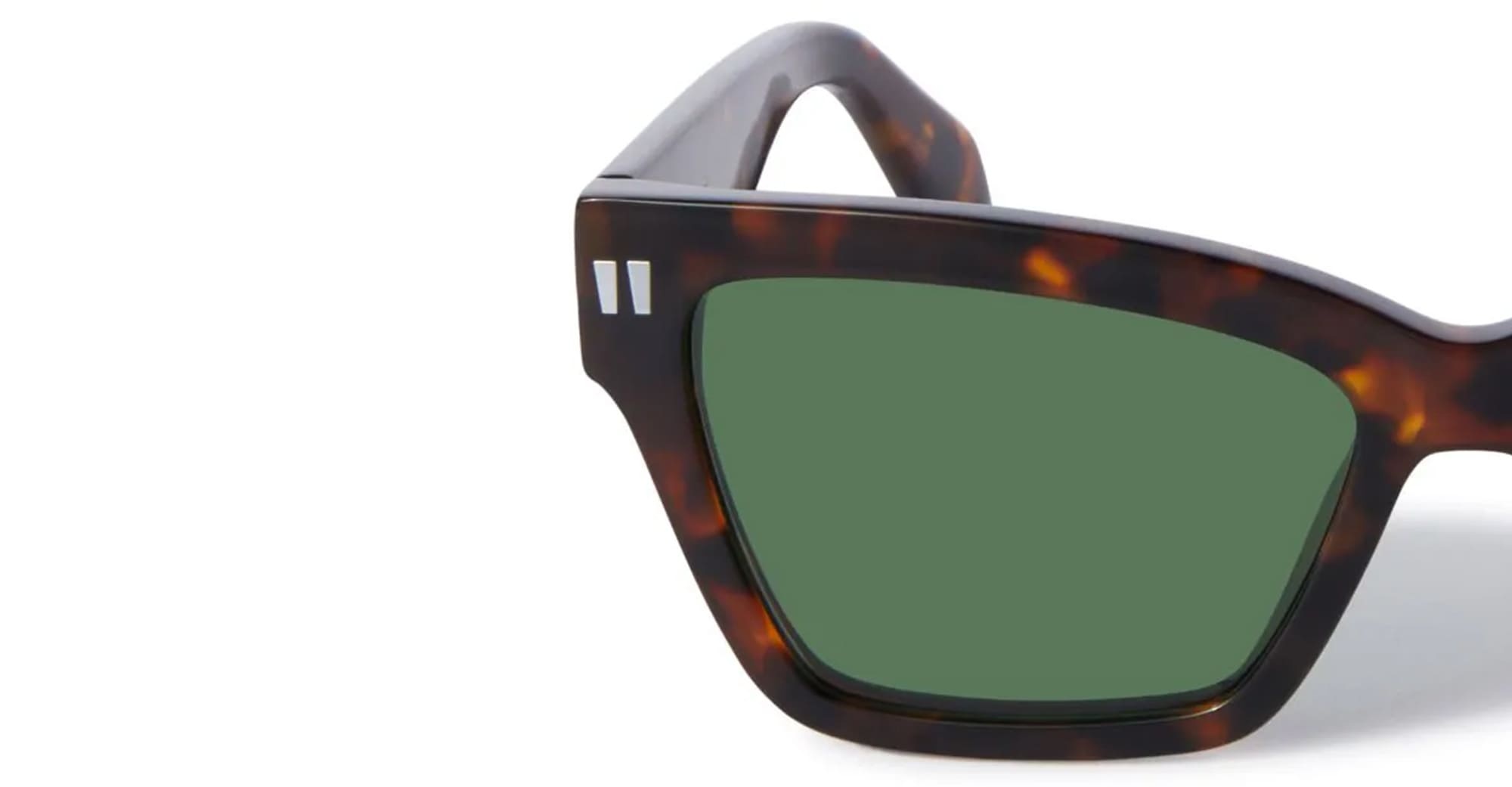 Off-white Cincinnati Rectangle-frame Sunglasses In Green