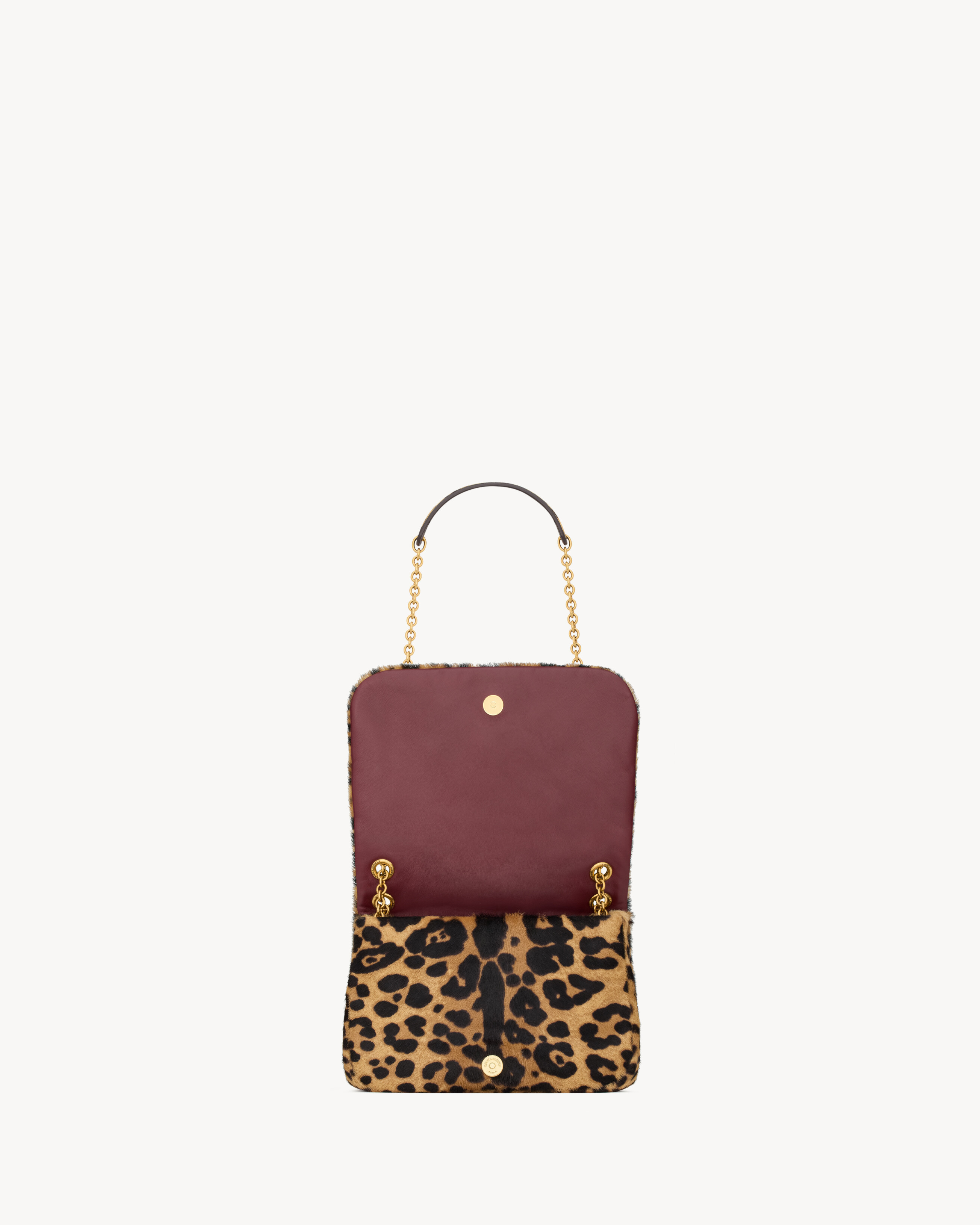 Saint Laurent Jamie 4.3 Mini In Pony Hair Leather In Black