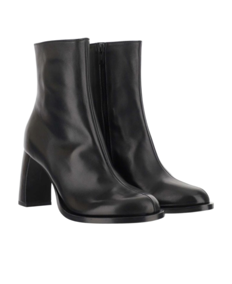 Ann Demeulemeester Lisa Ankle Boots In Black Leather In Black