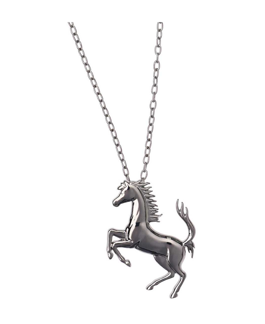 Ferrari Logo Necklace In White