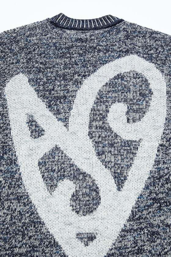 Acne Studios Jacquard Jumper In Gray