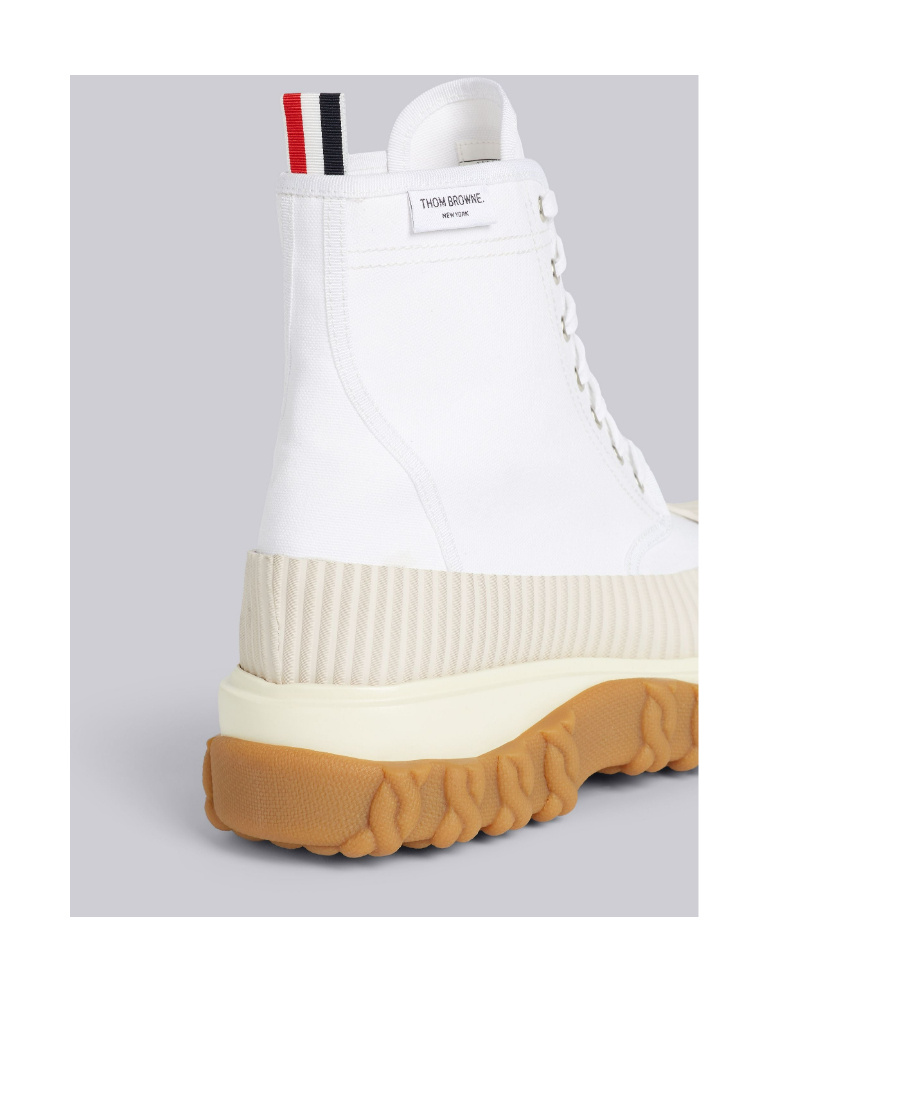 Thom Browne Duck Ankle Boots In White