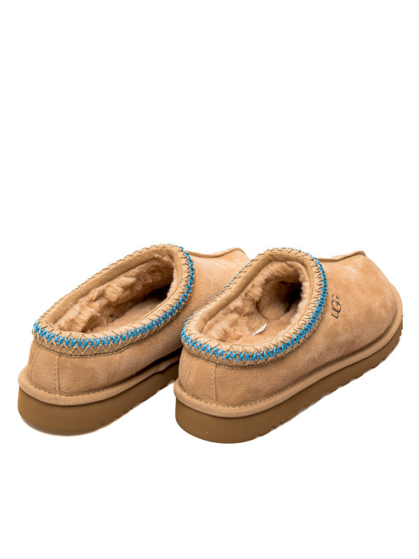 Ugg Tasman Suede Flat Mules In Brown