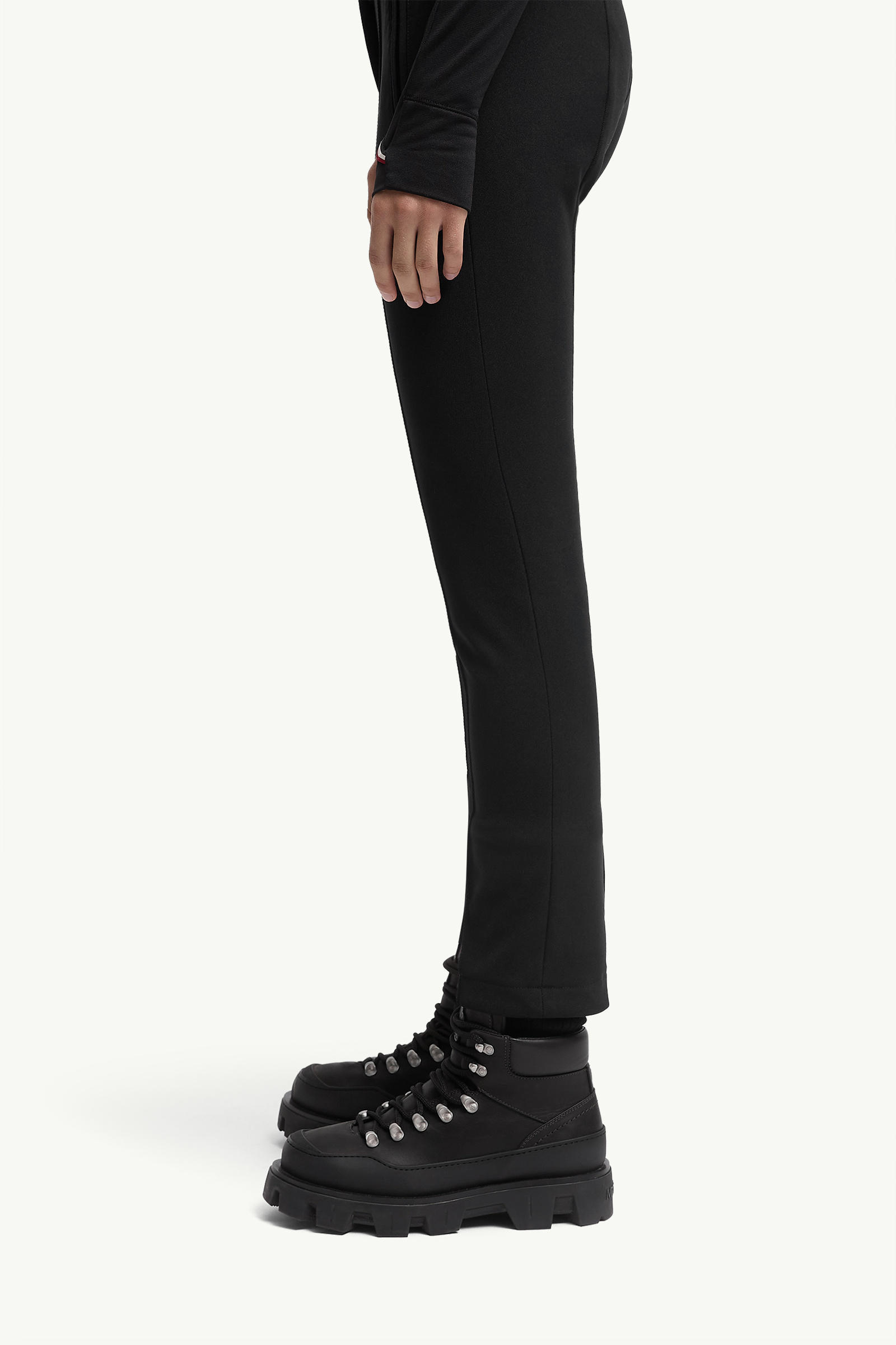 Moncler Twill Trousers In Black