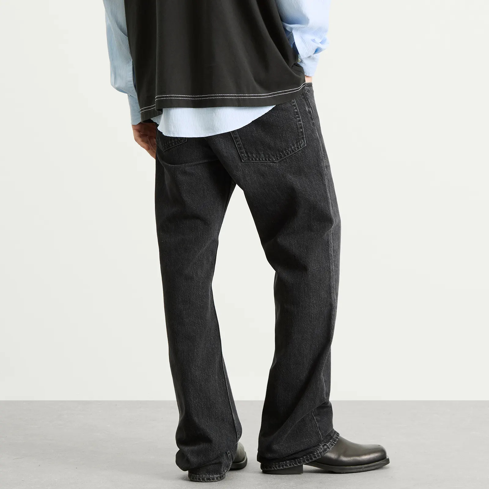 Acne Studios Jeans With Belt Loops In Black
