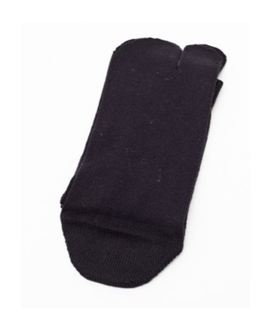 Shop Maison Margiela Tabi Toe Socks In Black