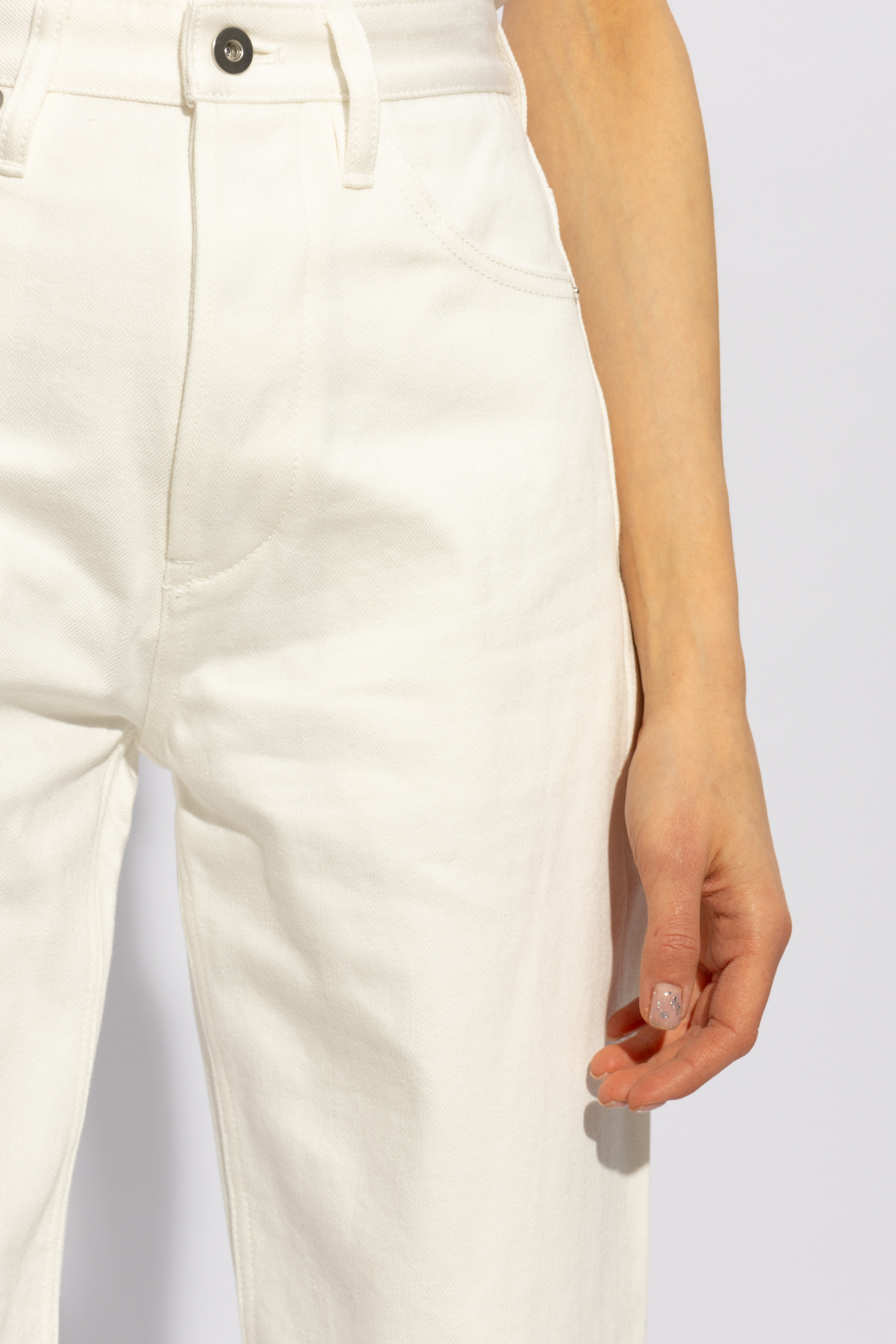 Jil Sander Mid-rise Straight Jeans In White