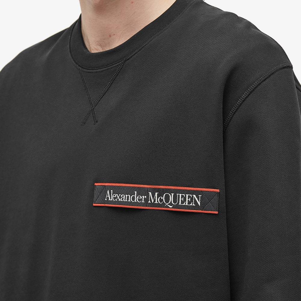 Alexander Mcqueen Logo-patch Sweatshirt In Black