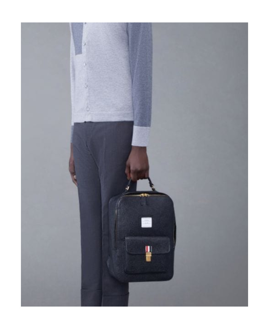 THOM BROWNE PEBBLE TEXTURE BACKPACK