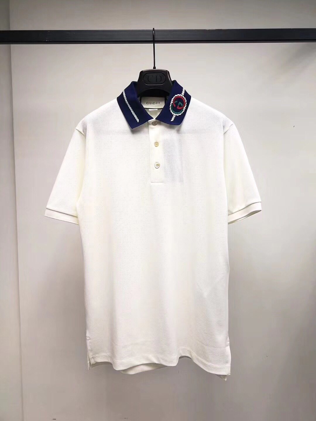 Gucci Interlocking G Polo Shirt In White
