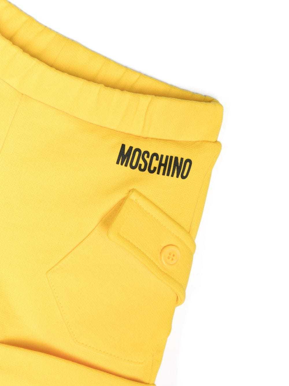 Moschino Logo-print Cotton Shorts Set In White