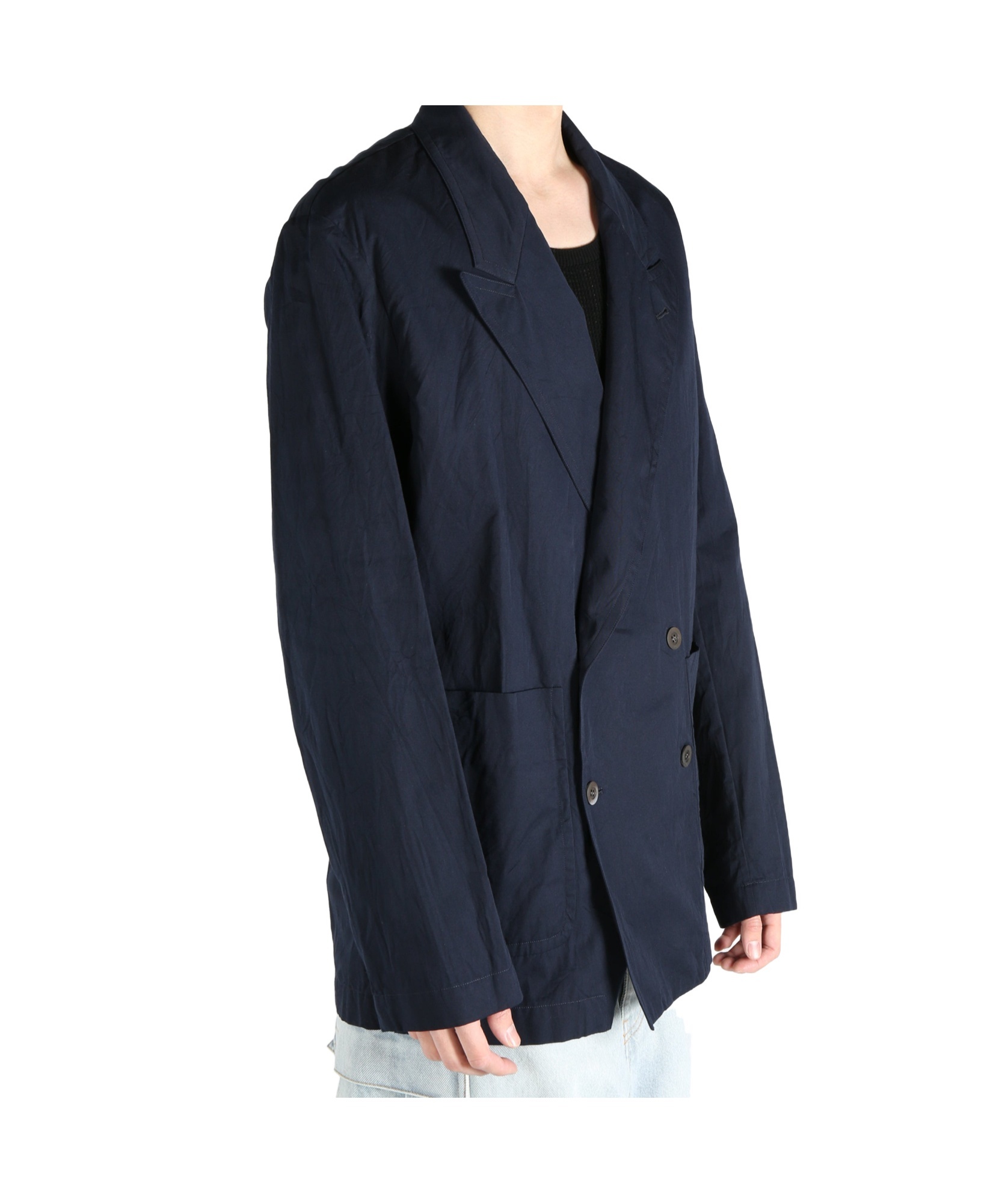 Dries Van Noten Long-sleeved Suit Coat In Black
