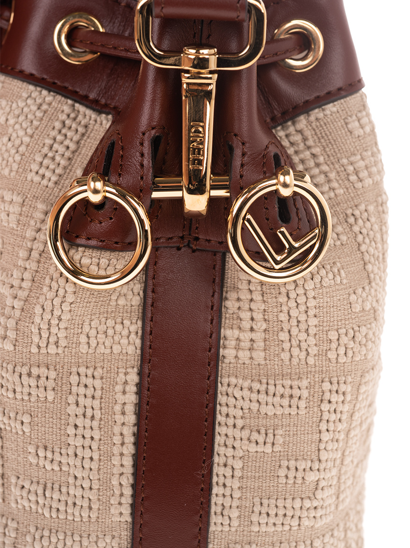 Fendi Mini Mon Tresor Bag In Nude