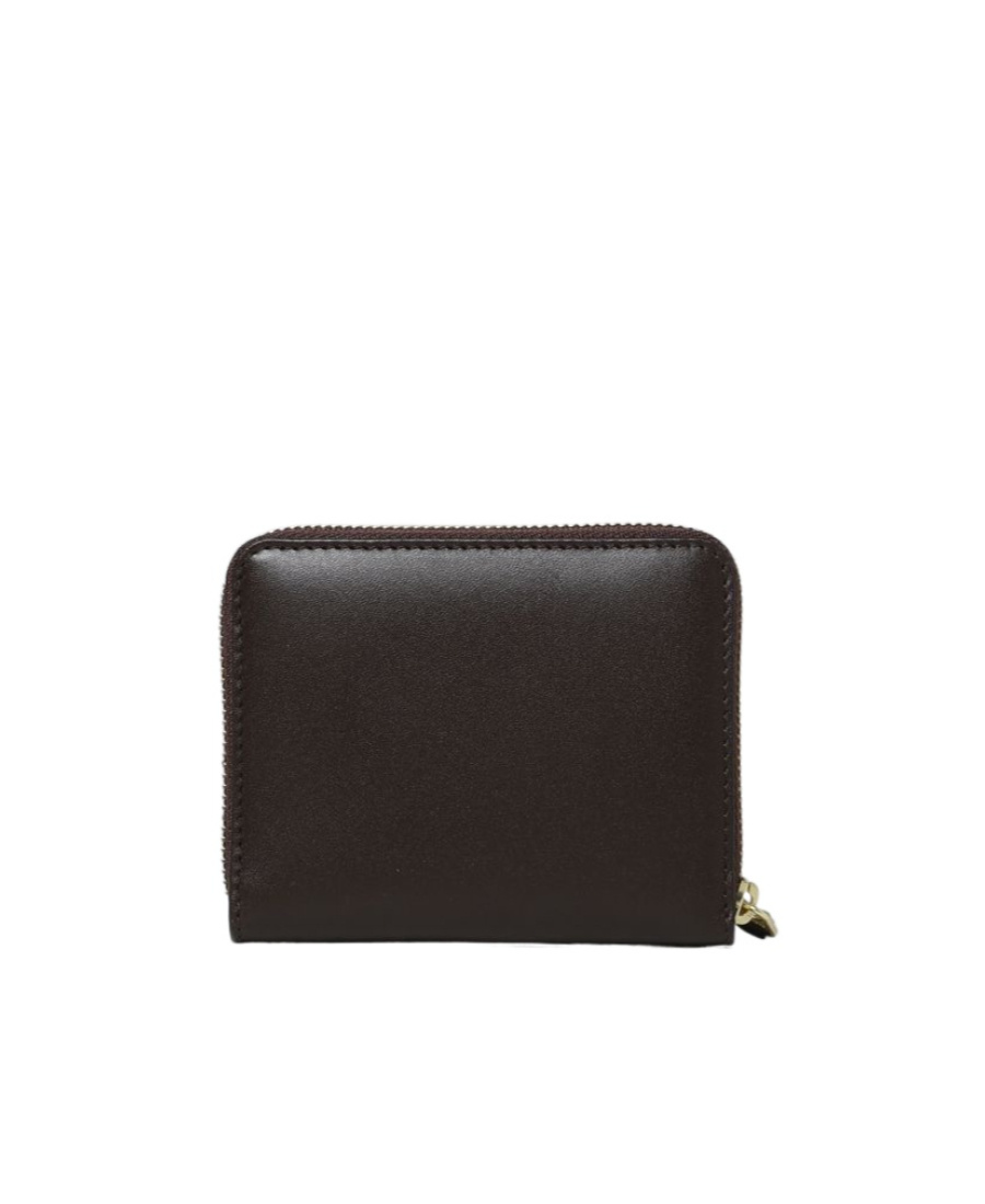Comme Des Garçons Zippered Leather Wallet In Black