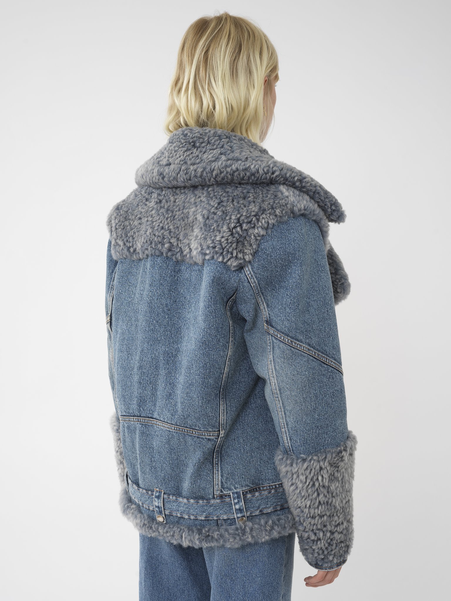 CHLOÉ COWBOY SPLICED CASUAL JACKET