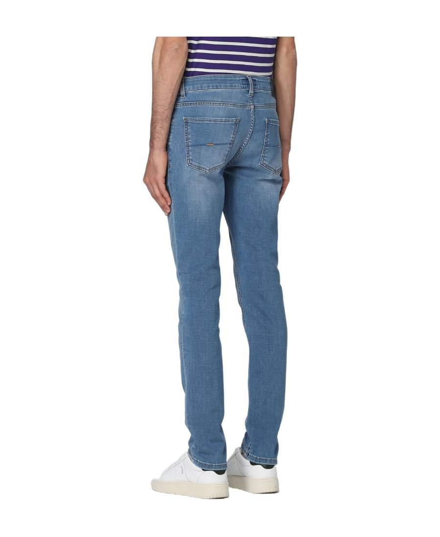 Fay Light-wash Skinny Jeans In Blue