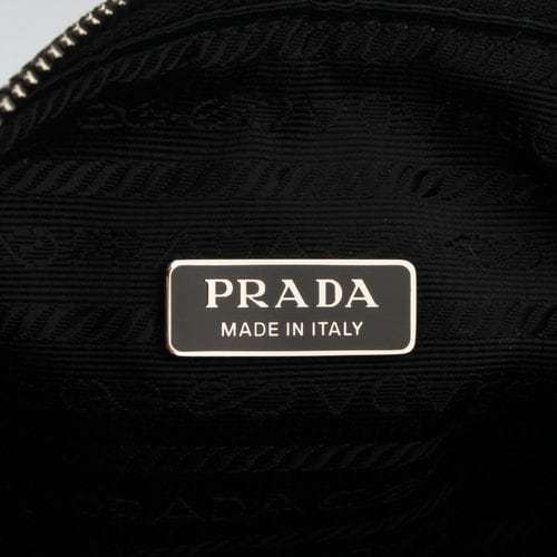 Prada Triangle Shoulder Bag In Black