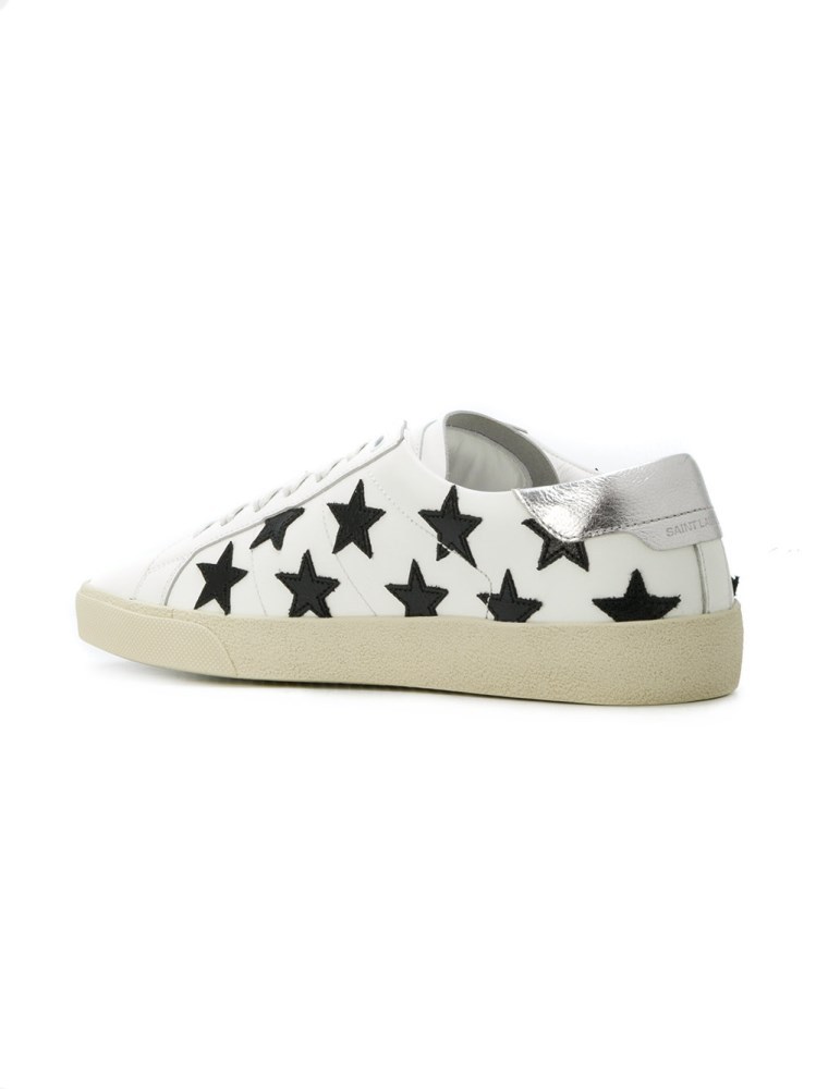 Saint Laurent Court Classic Sl/06 California Leather Sneakers In White