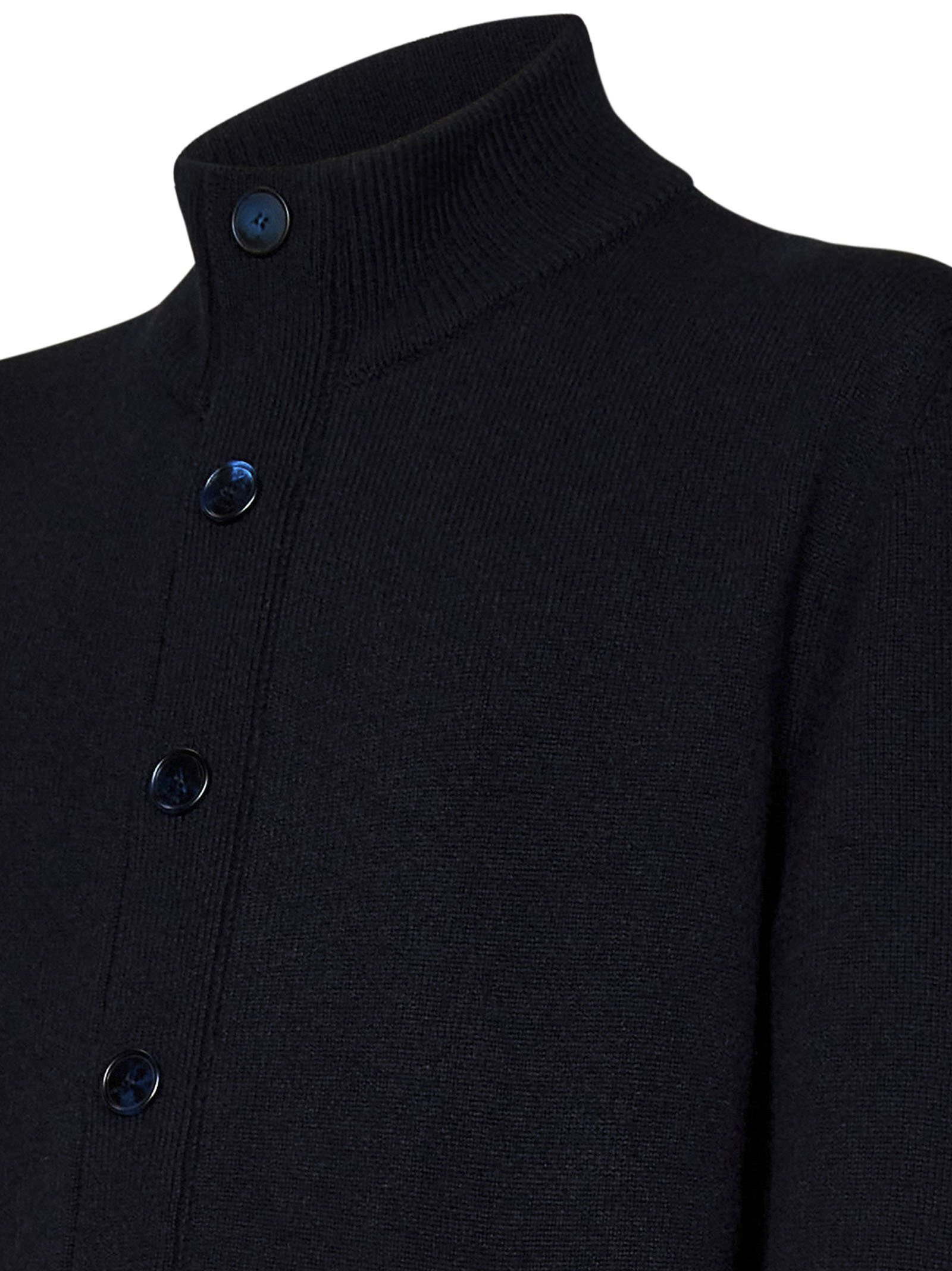 BRIONI BRIONI HIGH-NECK KNITTED CARDIGAN