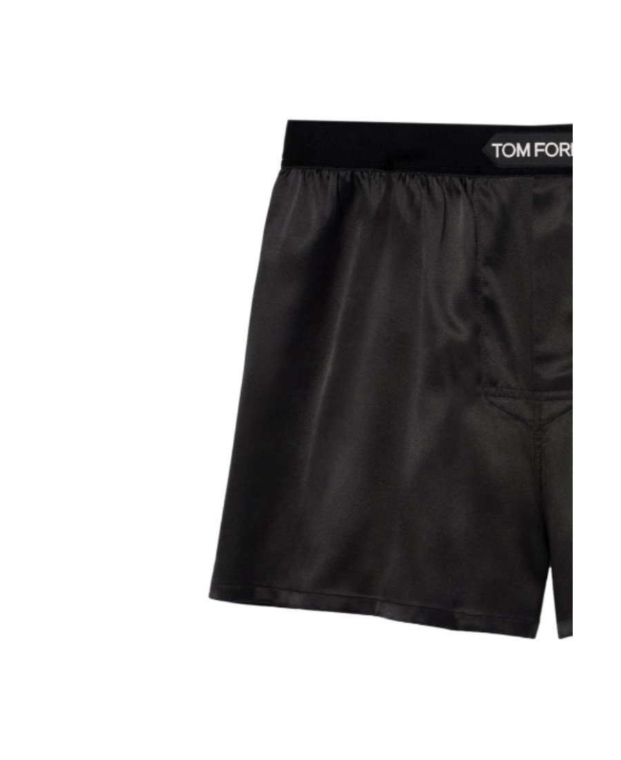 Tom Ford Silk Satin Boxer Briefs In Black
