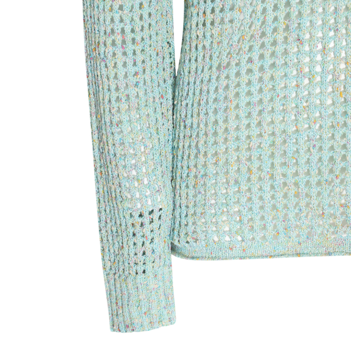Acne Studios Long Sleeved Knitted Sweater In Green