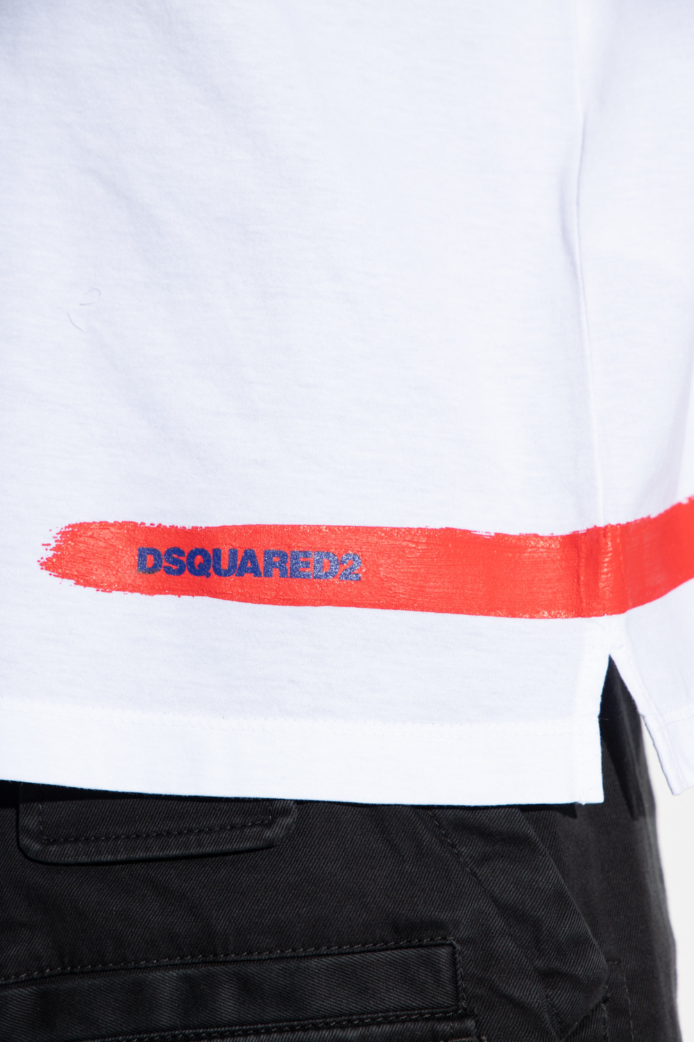 Dsquared2 Logo Printed Crewneck T-shirt In White