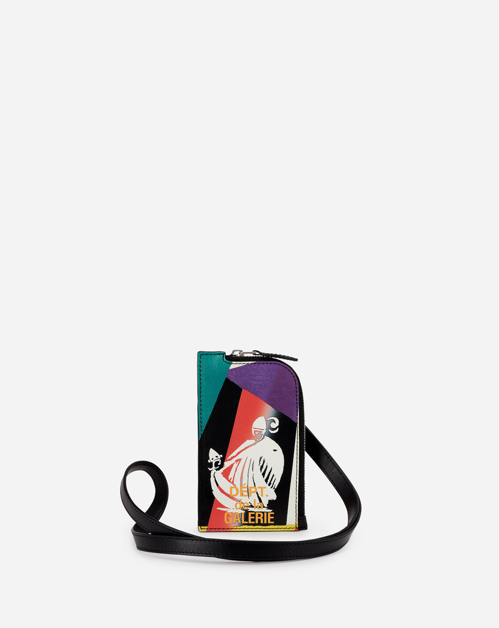 Lanvin X Gallery Dept. Card Holder Lanyard In Multicolor