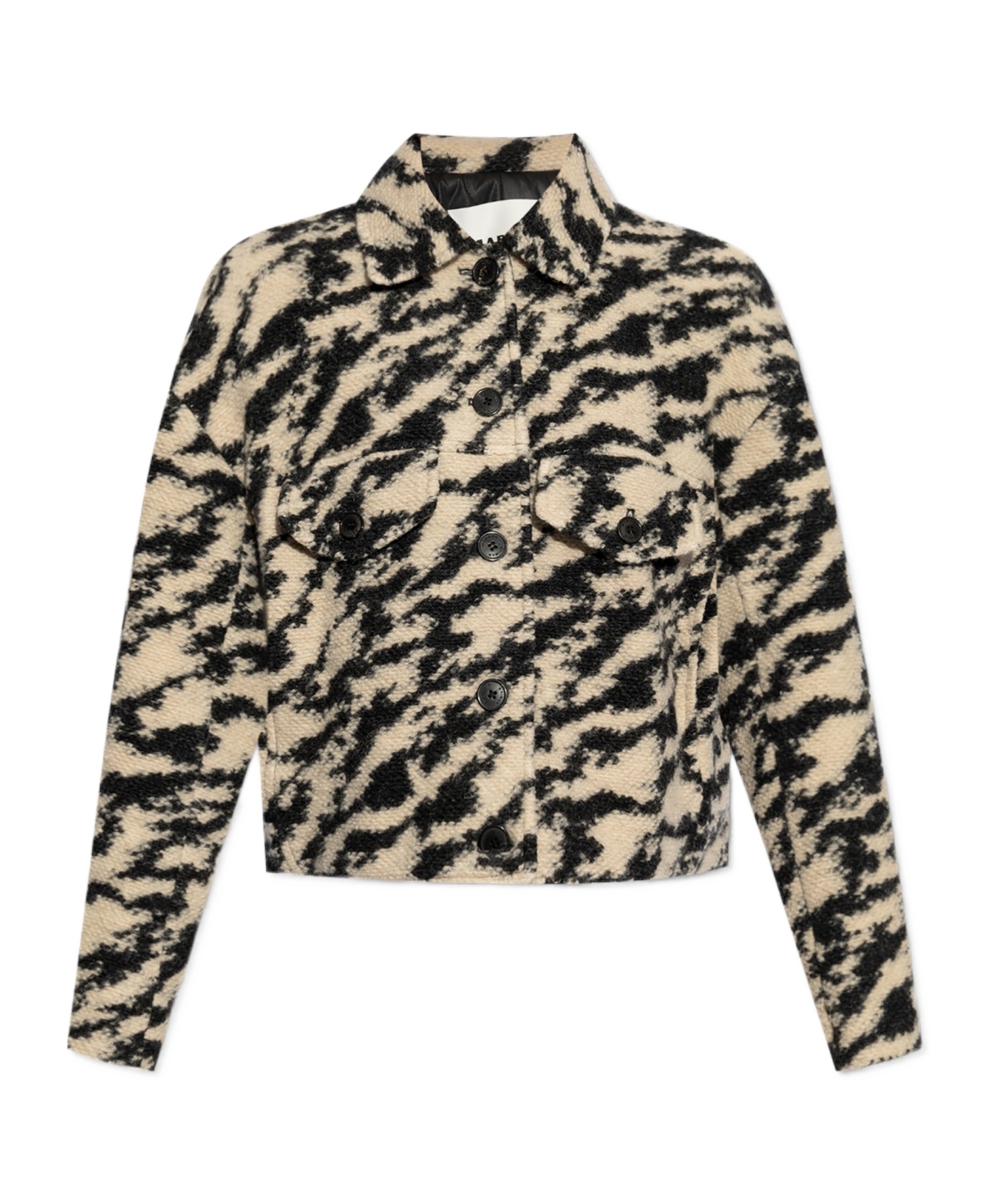 Isabel Marant Étoile Zebra-print Jacket In Nude