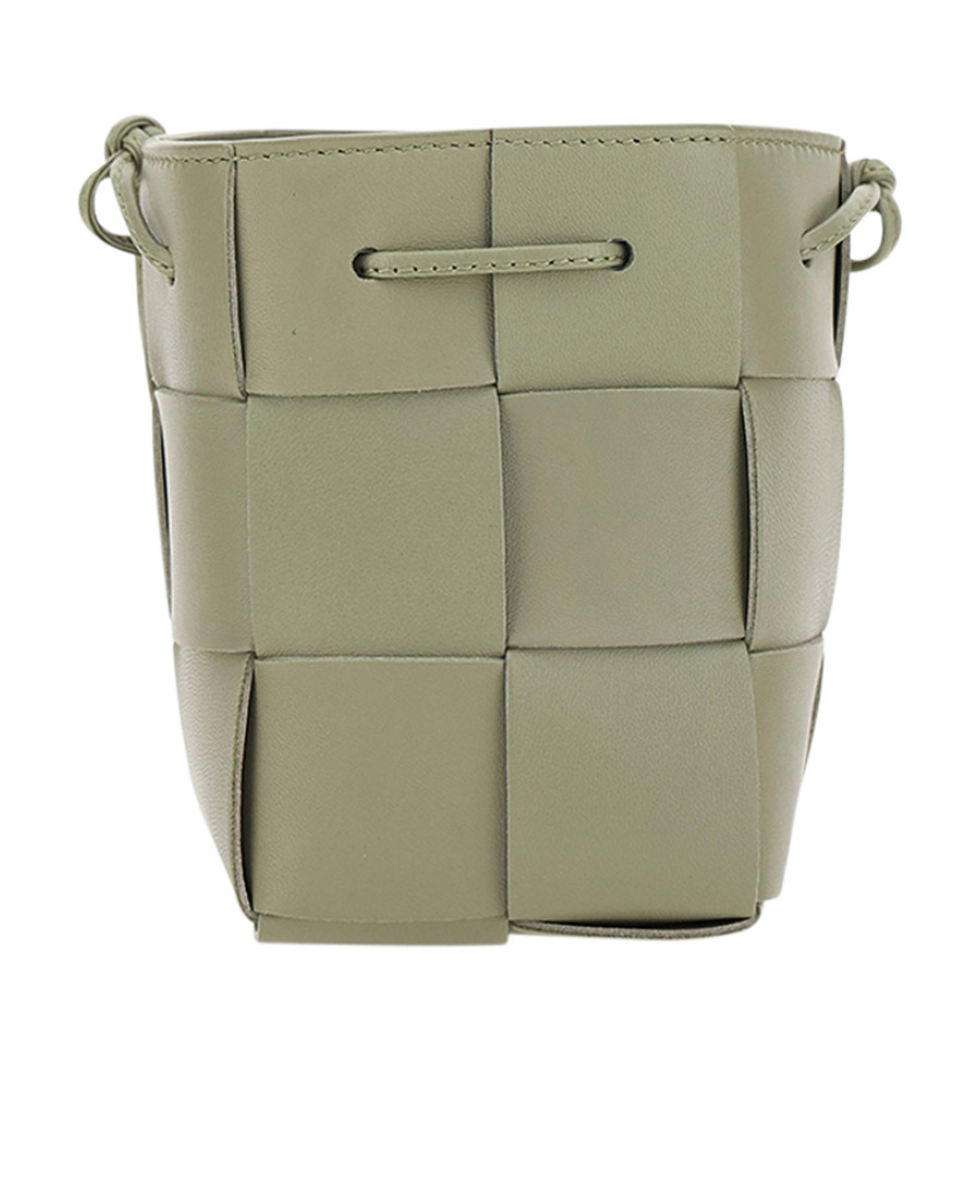 Bottega Veneta Mini Cassette Cross-body Bucket Bag In Brown