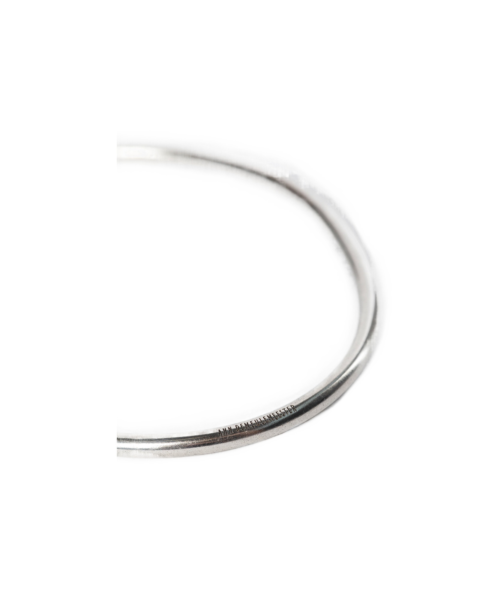 Ann Demeulemeester Circle Bracelet In Silver
