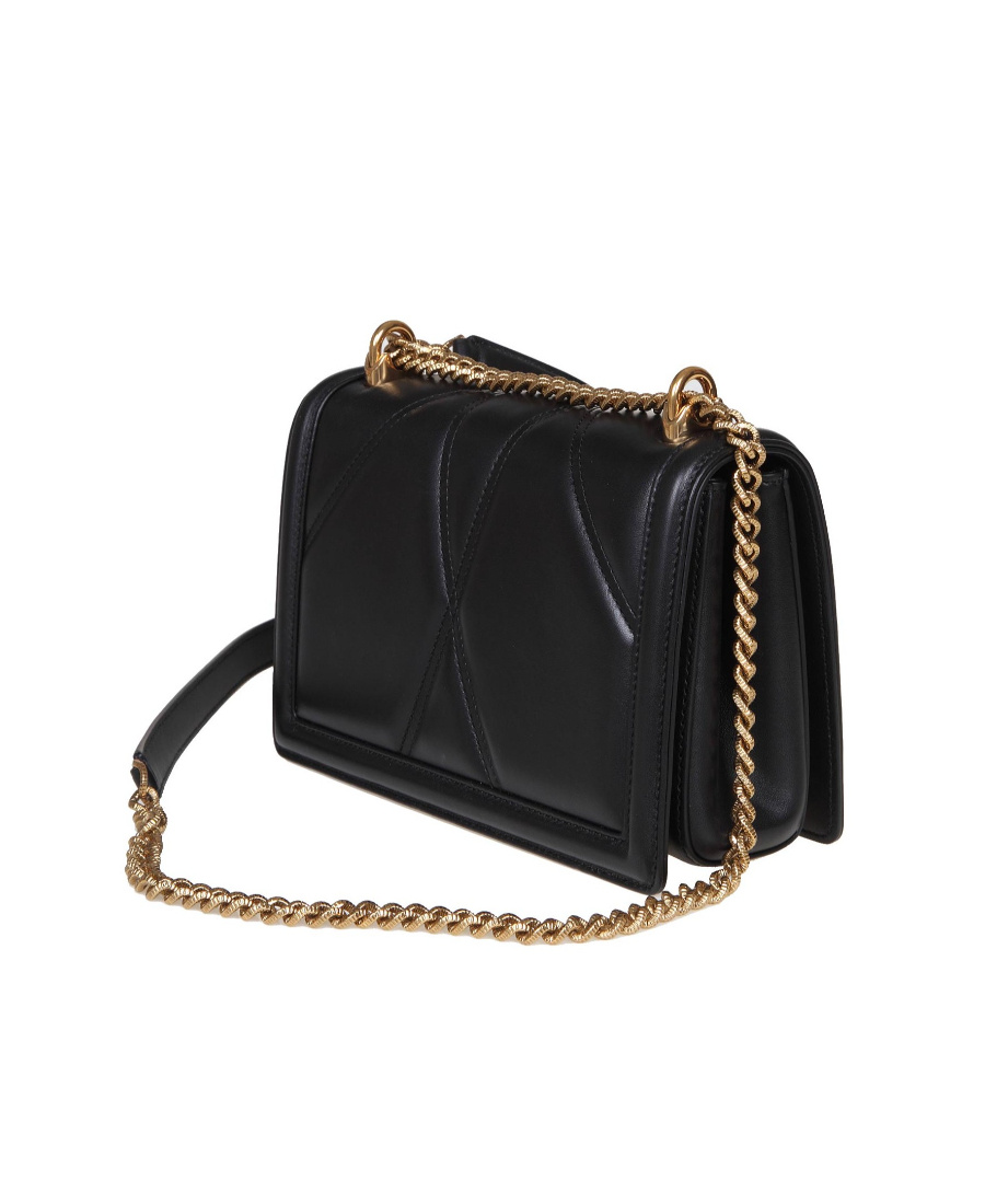 Dolce & Gabbana Medium Devotion Quilted Shoulder Bag In Green