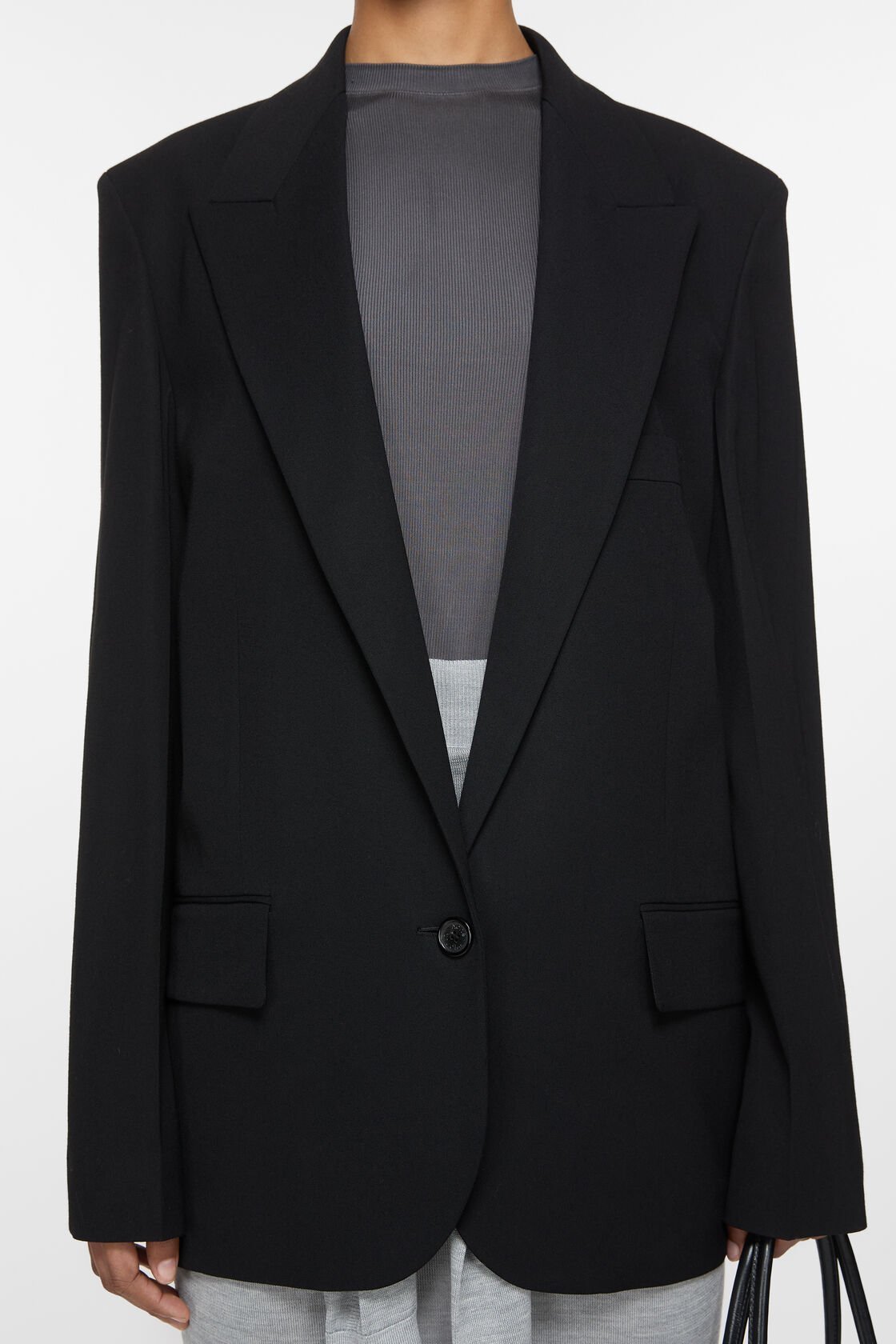 Acne Studios Single-breasted Blazer In Black