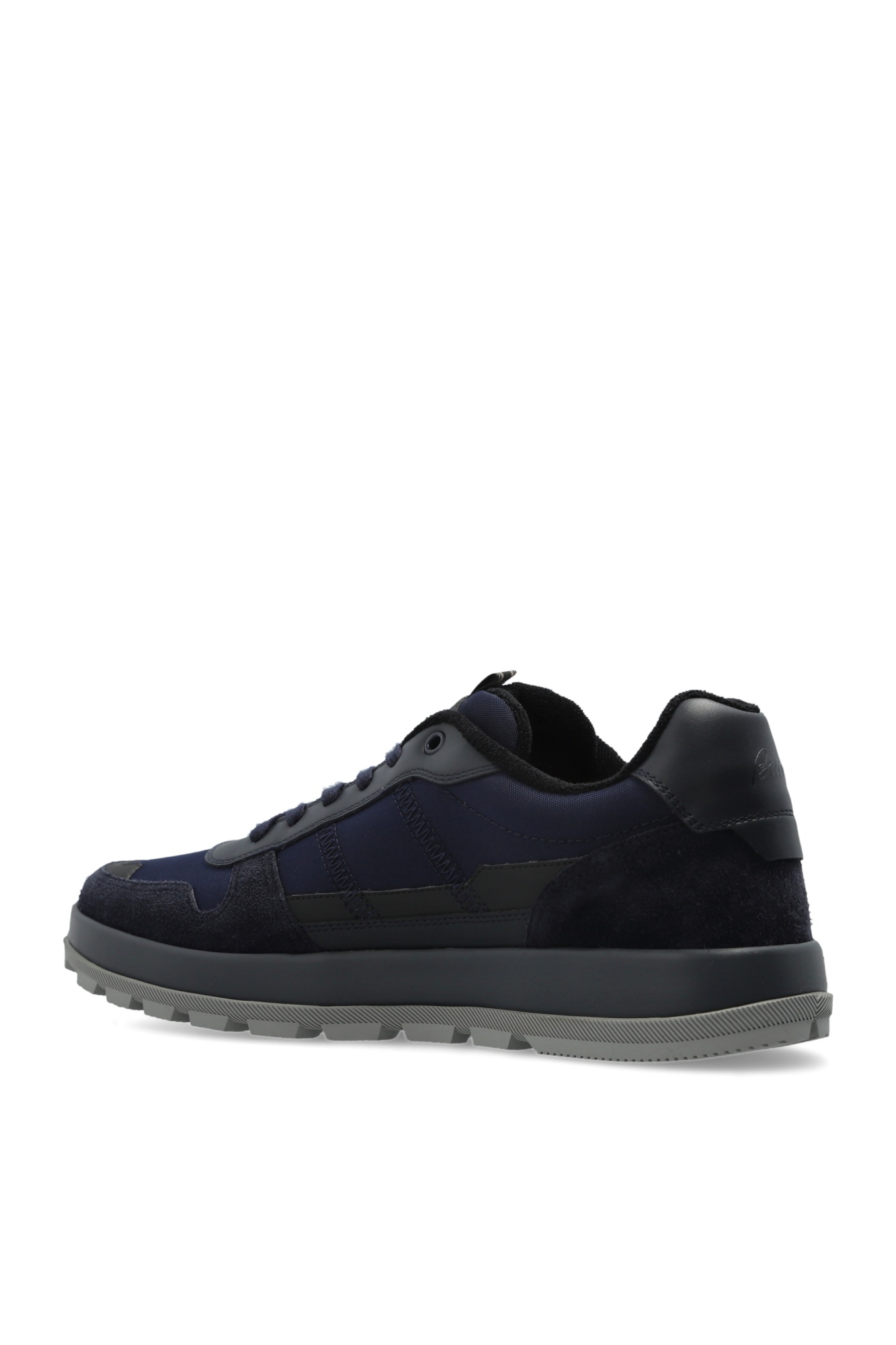 Brioni Crossing Lace-up Sneakers In Black