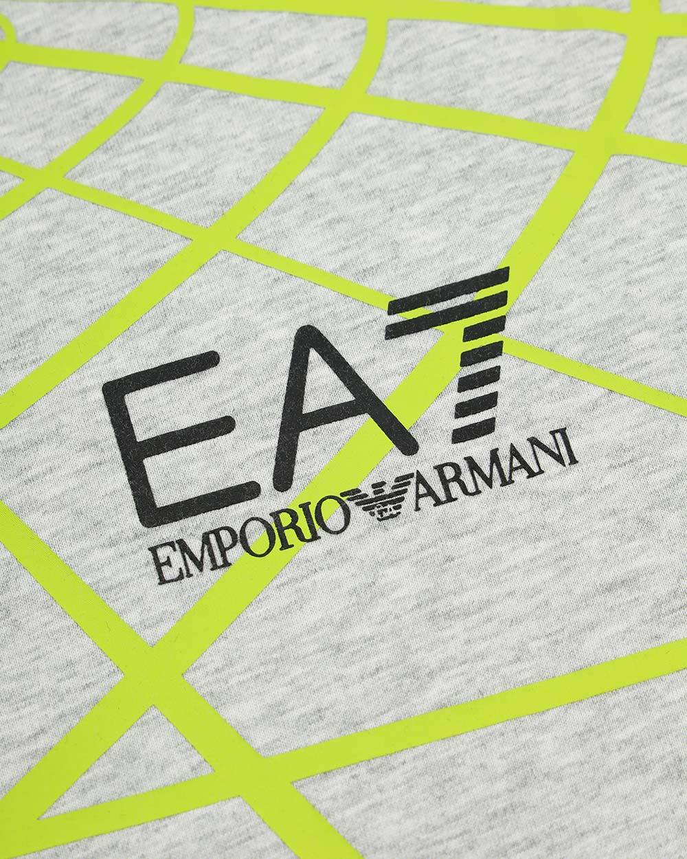 EA7 LOGO PRINTED ROUND COLLAR T-SHIRT