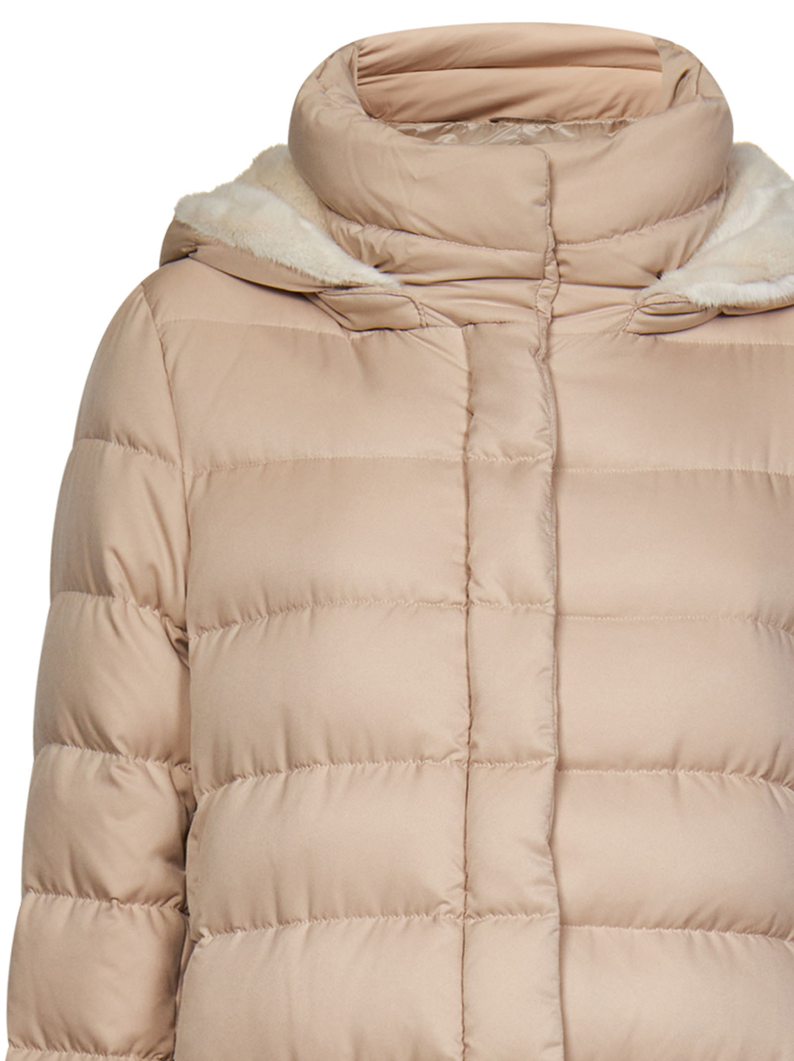 Herno Light Beige Puffer Down Jacket In Nude