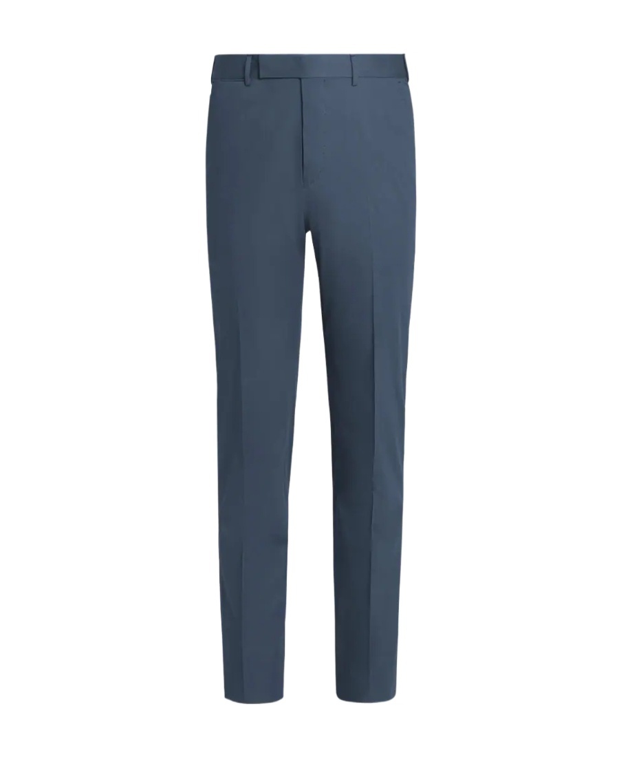 Zegna Straight Trousers In Blue