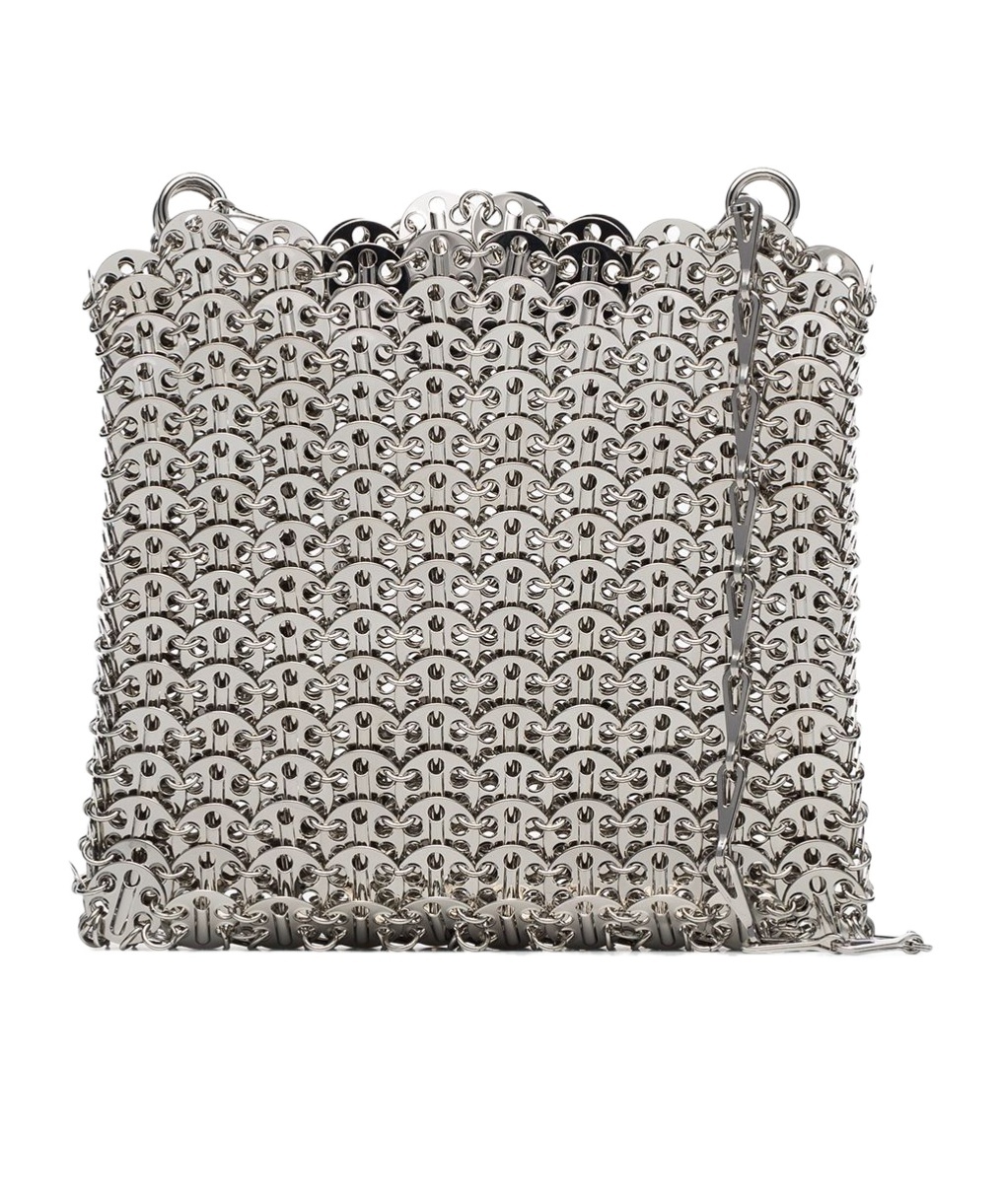 Rabanne Chain Shoulder Bag In Gray