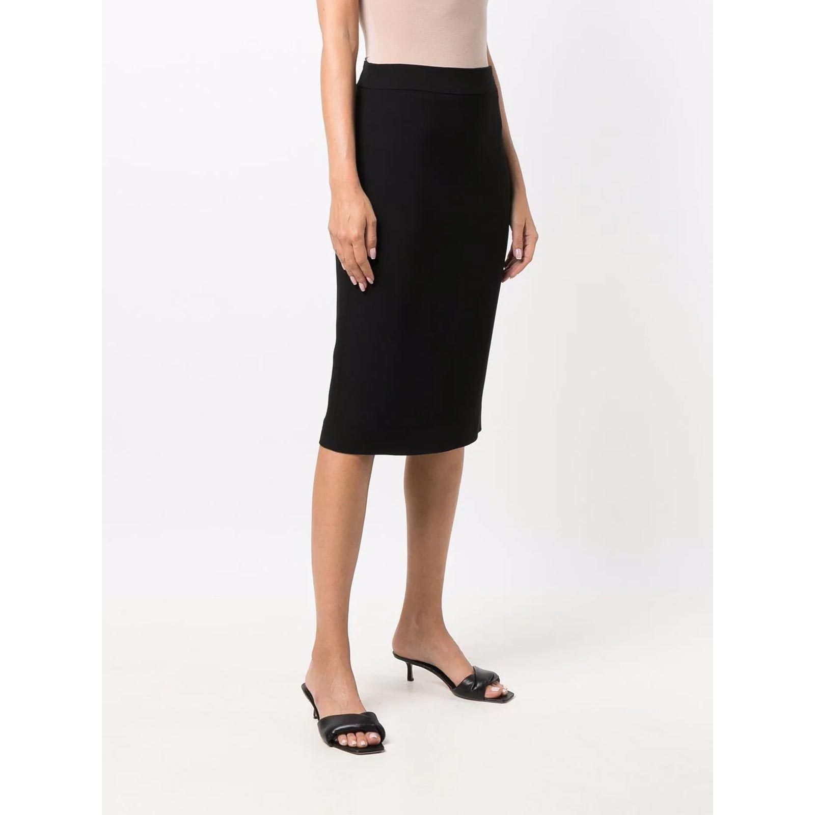 EMPORIO ARMANI HIGH-WAISTED BODYCON MIDI SKIRT