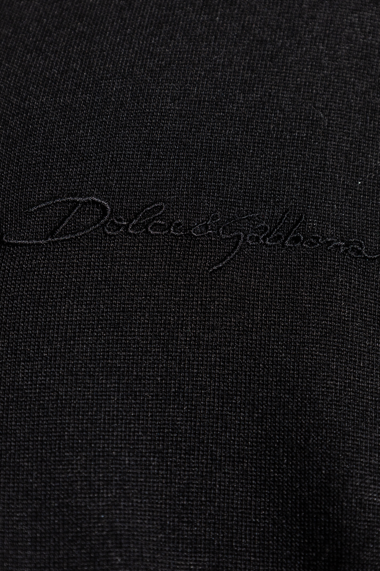 Dolce & Gabbana Logo-embroidered Cardigan In Black