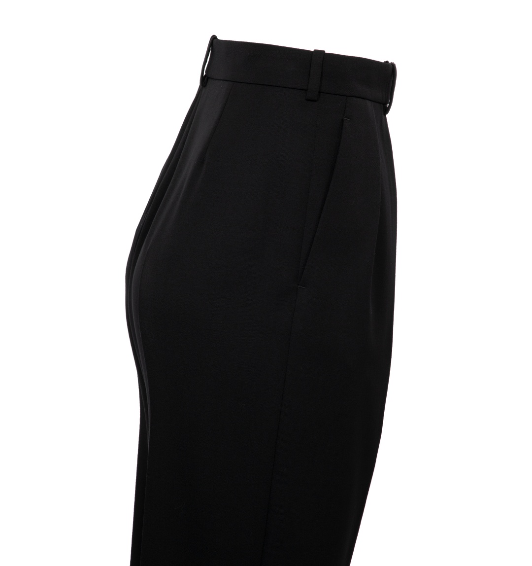 The Row High-waisted Casual Pants In Black