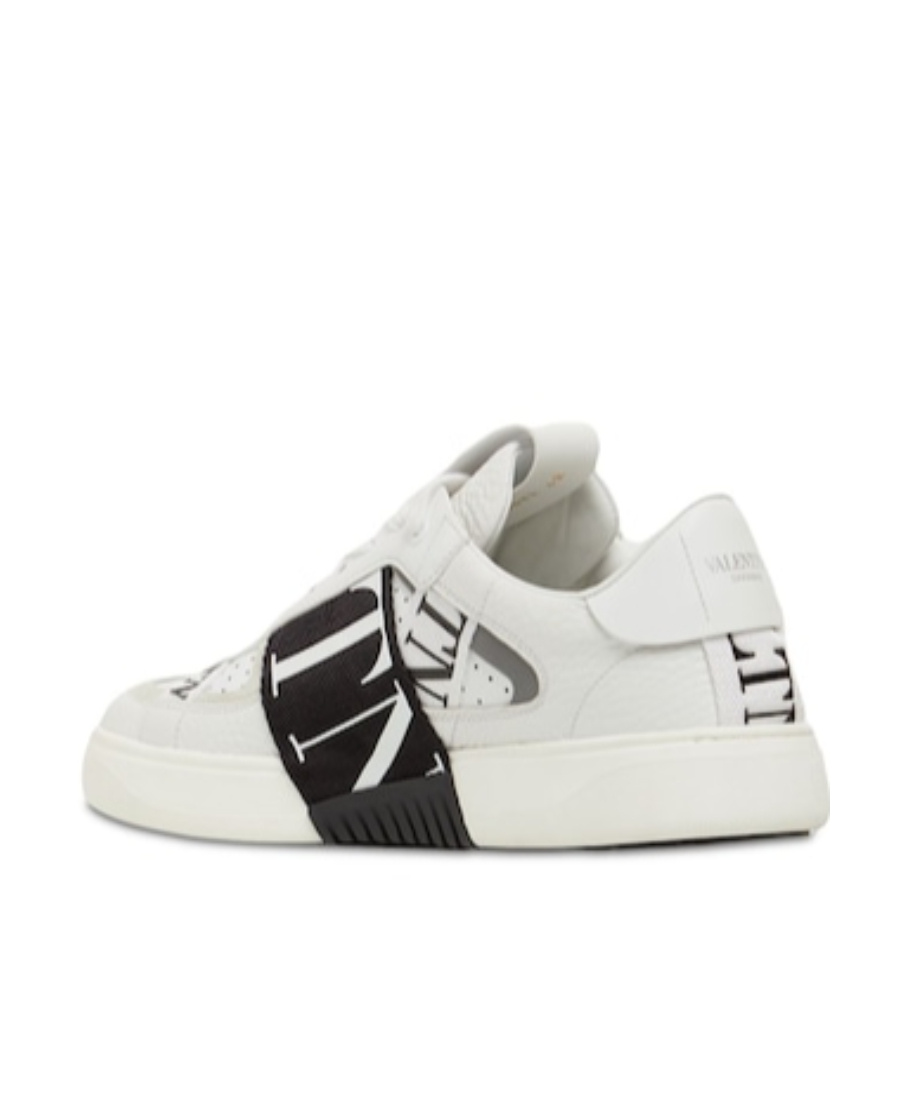 Valentino Vl7n Leather And Fabric Low-top Sneakers