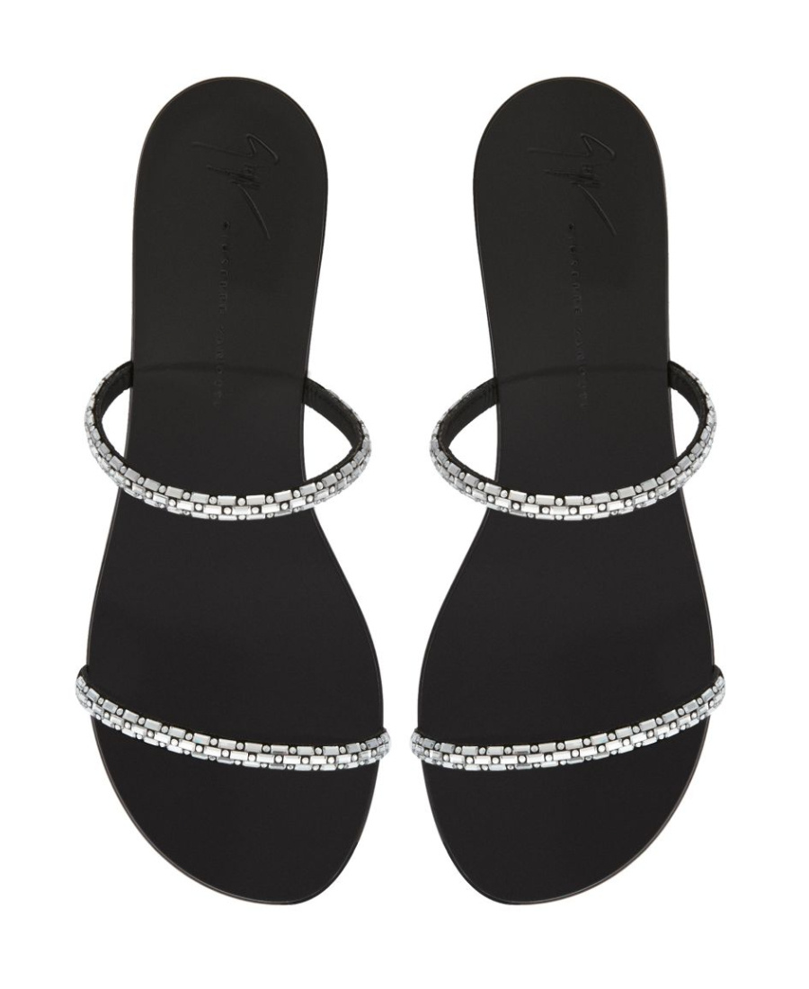 Giuseppe Zanotti Logo Sandals In Black