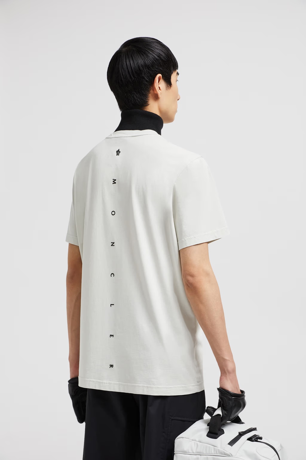 Moncler Logo T-shirt In Gray