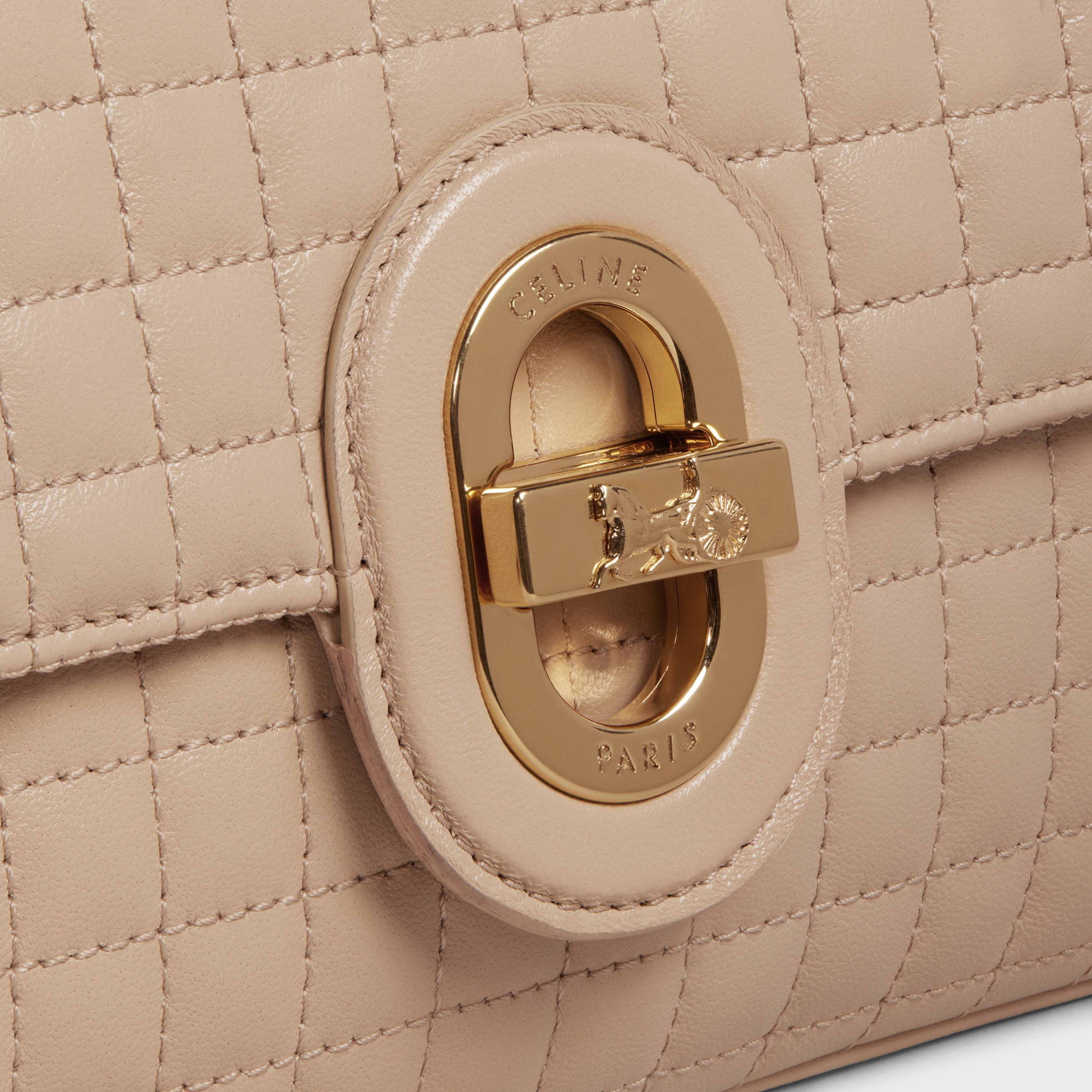 CELINE MEDIUM CHAIN SULKY BAG IN QUILTED LAMBSKIN