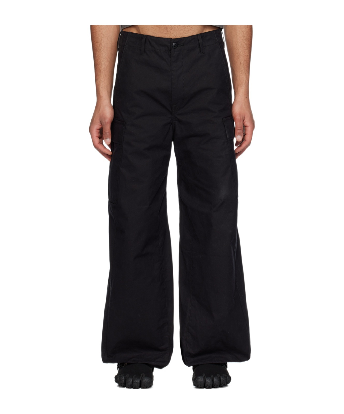 Doublet Belt-loop Overalls In Black