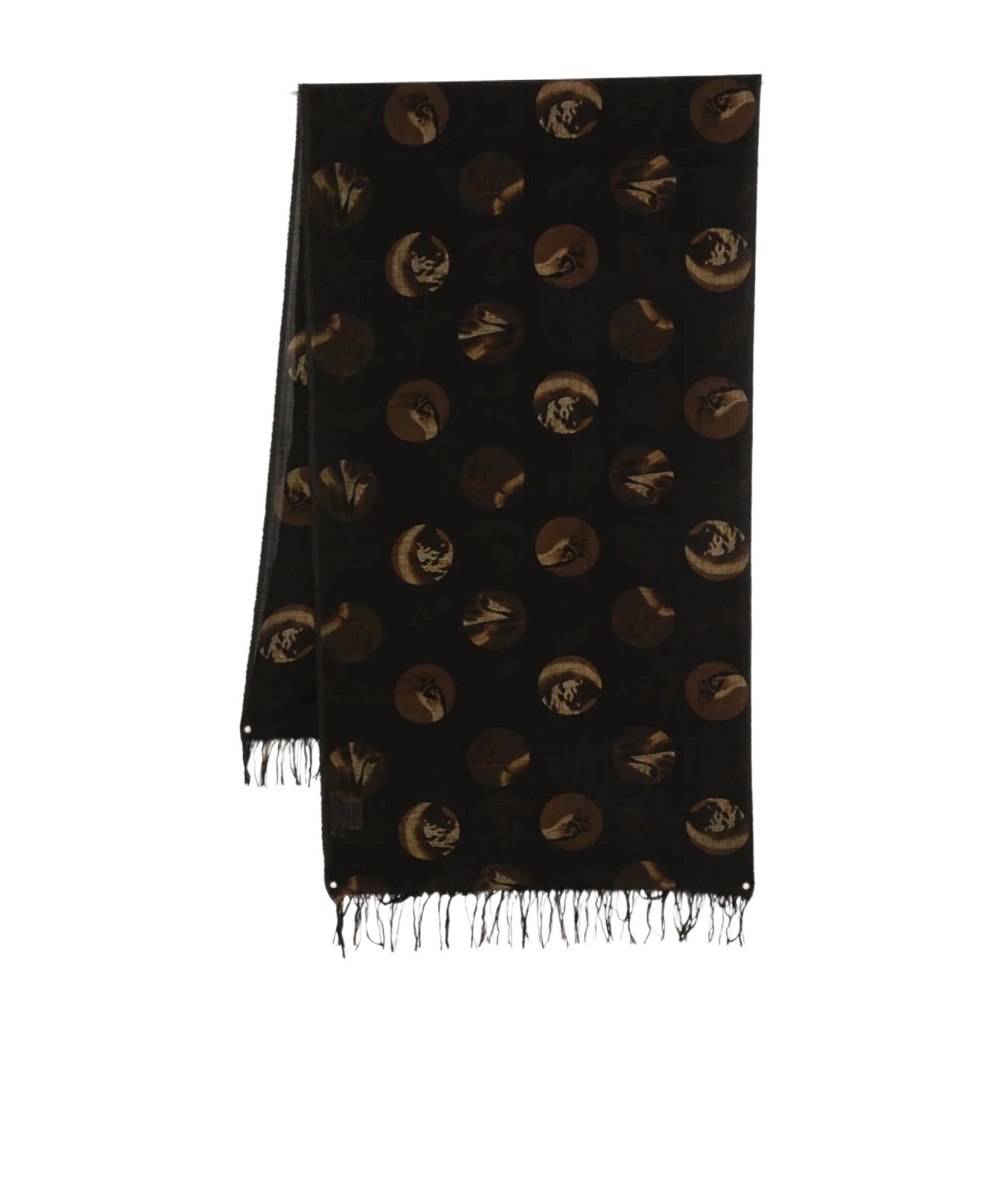 Uma Wang Distressed-detail Scarf In Blue